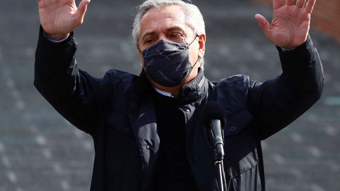 El presidente de Argentina Alberto Fernández.
