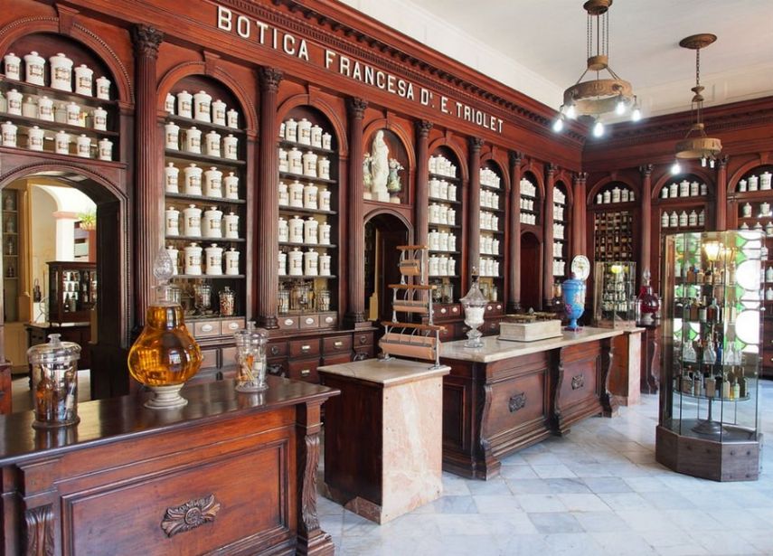 Vista interior del Museo Farmacéutico cubano en la ciudad de Matanzas, unas 60 millas al este de La Habana.