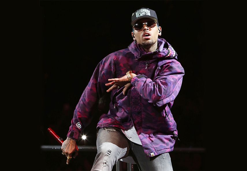 El exnovio de Rihanna actuó en Nueva York la semana pasada. (AP)