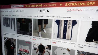 En esta imagen de archivo, vista de la web de Shein en una foto tomada en Nueva York, el 23 de junio de 2023.&nbsp;