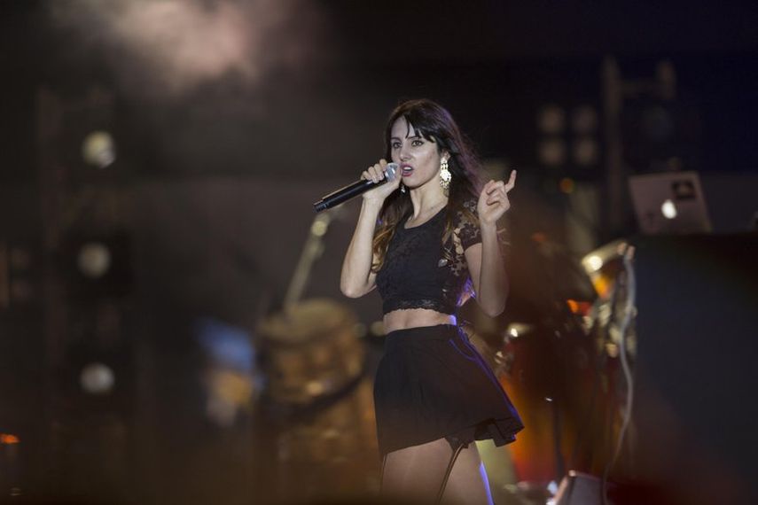 En esta fotograf&iacute;a del 29 de noviembre de 2014 la cantante espa&ntilde;ola Mala Rodr&iacute;guez durante un concierto en Ciudad de Guatemala. Rodr&iacute;guez lanzar&aacute; su &aacute;lbum &ldquo;Mala&rdquo; el 28 de mayo de 2020.&nbsp;