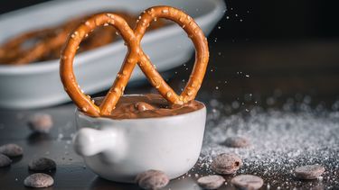 El pretzel puede ser blando o crujiente, como en este caso.&nbsp;