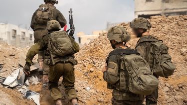 Militares israelíes en la Franja de Gaza.