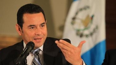 El presidente de Guatemala, Jimmy Morales