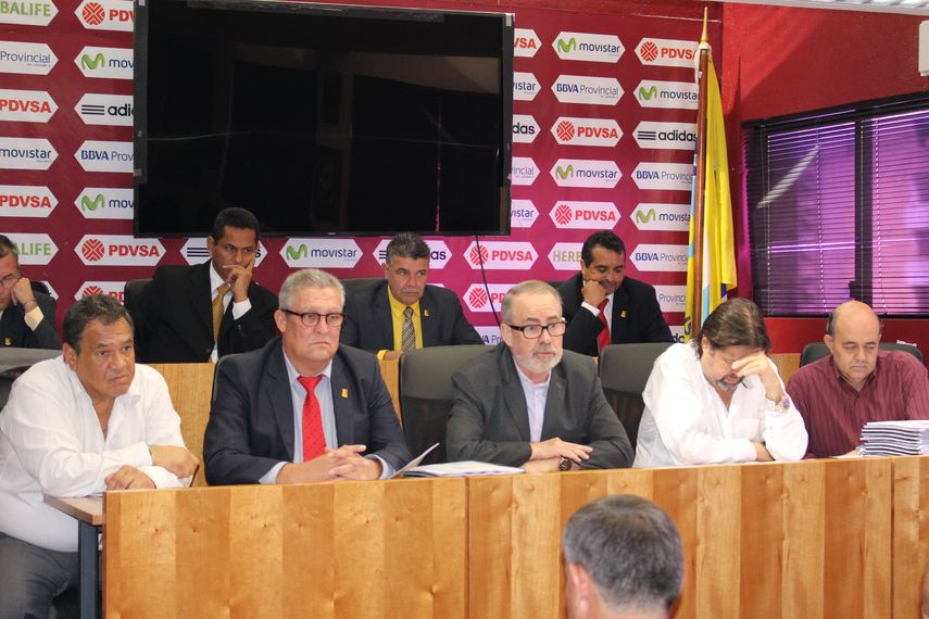 La nueva directiva que llevará las riendas del fútbol venezolano hasta el 2021.
