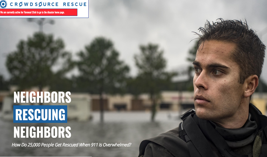 Las personas que necesiten ser rescatadas pueden pedir ayuda a través de esta plataforma.