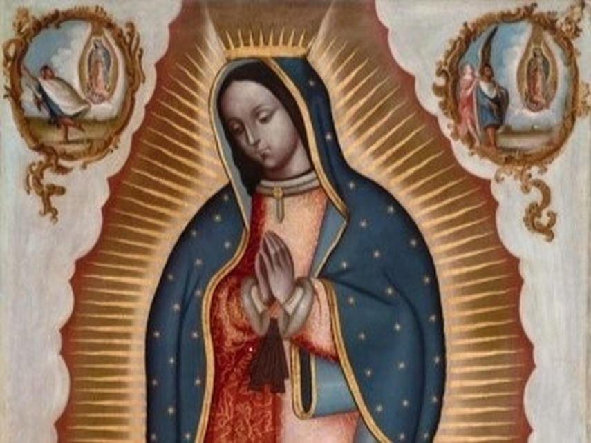 Representación de la Virgen de Guadalupe mexicana, conocida popularmente como Guadalupana.
