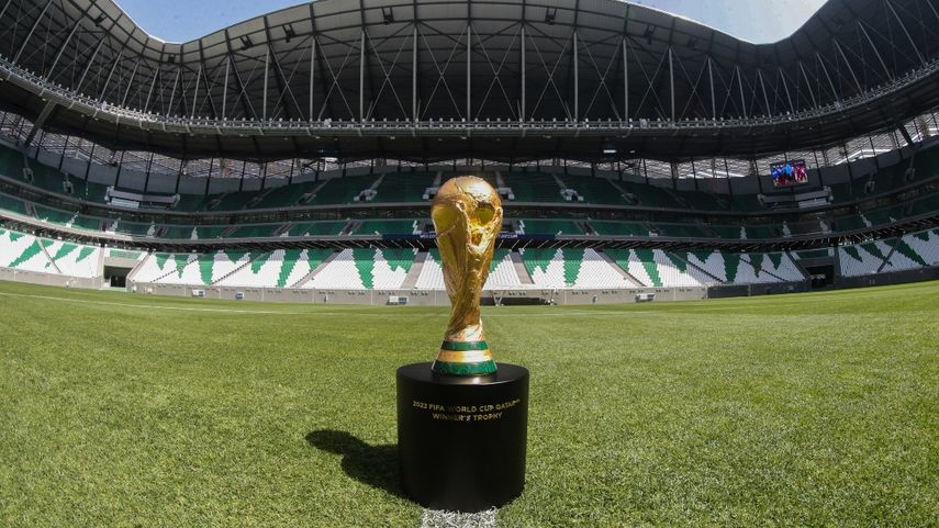 La Copa del Mundo en uno de los estadios donde se jugar&aacute; el pr&oacute;ximo Mundial en Qatar 2022.&nbsp;