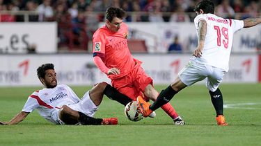 ionel Messi anotó el primer gol del partido (EFE)