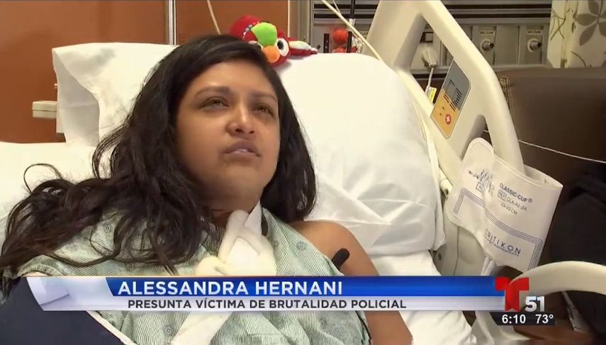 Alessandra Hernani se encuentra hospitalizada en el Jackson Memorial.