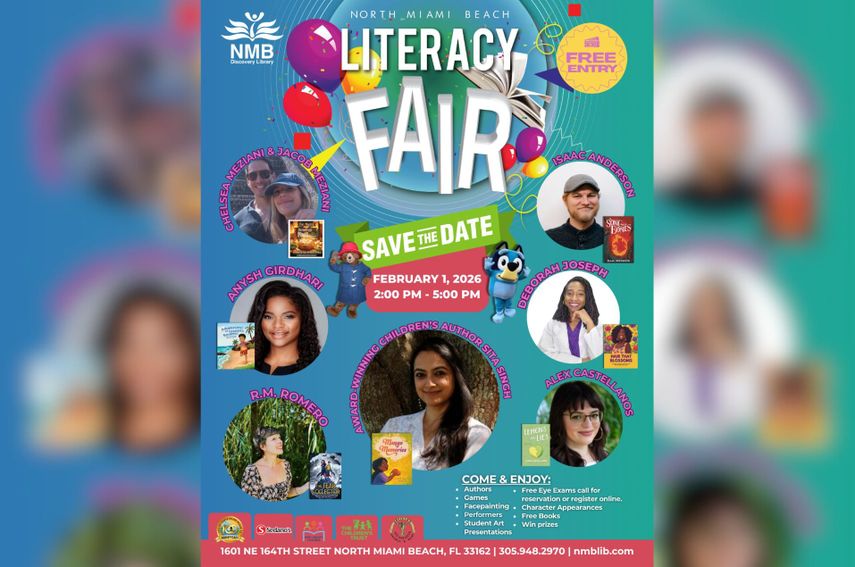 Feria de alfabetización gratuita en la biblioteca de North Miami Beach