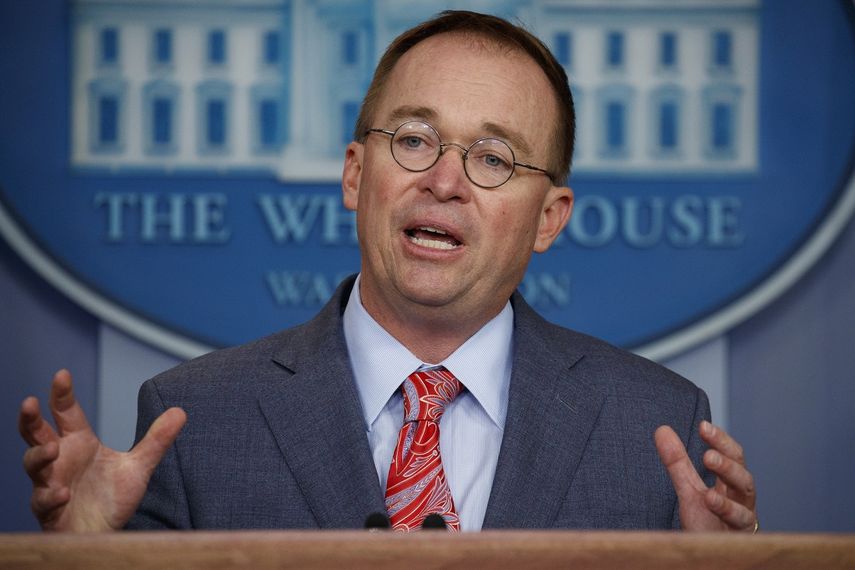 El jefe de despacho de la Casa Blanca, Mick Mulvaney. 