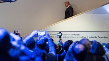El presidente estadounidense, Donald Trump, participa en la 48ª edición del Foro Económico Mundial (Foro&nbsp;Davos), en&nbsp;Davos, Suiza, el 25 de enero del 2018.&nbsp;&nbsp;