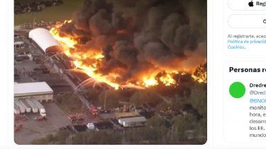 florida: alerta por enorme incendio en vivero de kissimmee