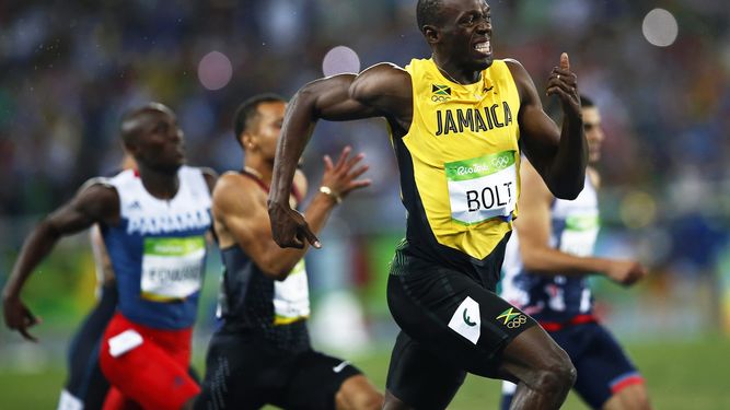 Bolt se impuso con un tiempo de 19,78 segundos