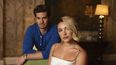 Andrew Garfield y Florence Pugh posan para un retrato para promocionar la película We Live in Time el martes 10 de septiembre de 2024 en Nueva York.