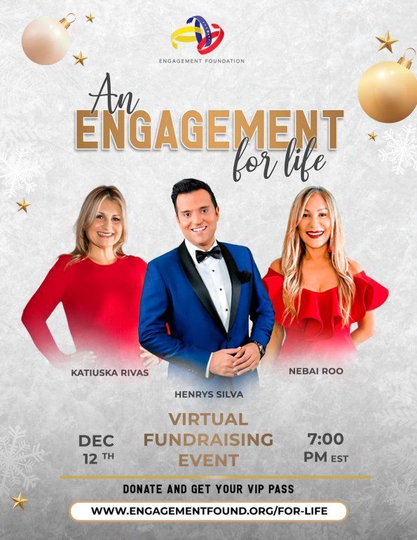 El cartel promocional del evento con Katiuska Rivas, Henrys Silva y Nebai Roo. 
