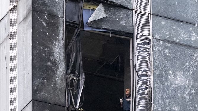 Un ataque de drones rusos que duró tres horas en la región ucraniana de Odesa provocó un incendio en instalaciones de grano,