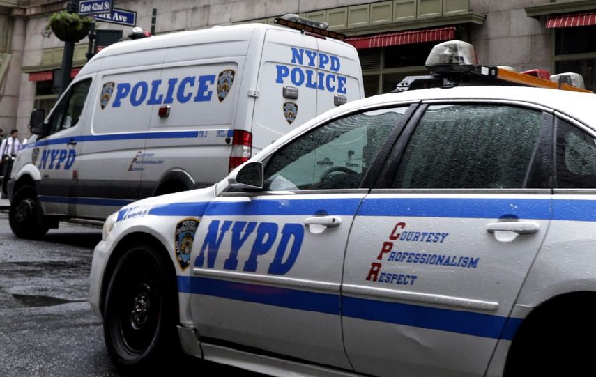 Patrullas de la Policía de Nueva&nbsp;York de vigilancia, en una imagen de 2014.