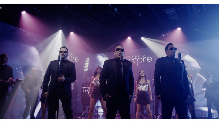 Ángel Ramiro Matos, Javier Bermúdez y Elvin F. Torres Serrant, integrantes de la agrupación puertorriqueña de merengue Limi-T 21.&nbsp;