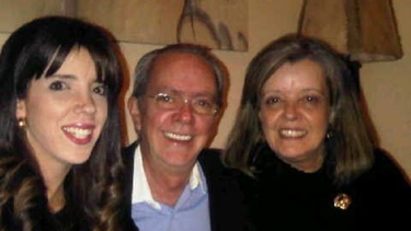 Michelle Sapene, Eduardo Sapene y la madre de la exanimadora de RCTV.