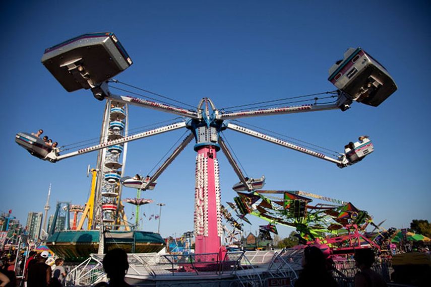 Una de las atracciones mecánicas de la Feria de la Juventud de Miami Dade. (Cortesía)