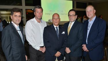 Humberto Padrón, presidente de Minimise Energy Americas; Mark Robinson, CEO de APC; Jose M. Tost, CEO de MEA; Leonard Seeling, presidente de APC y Paul West, presidente de MEL. (Älvaro Mata)