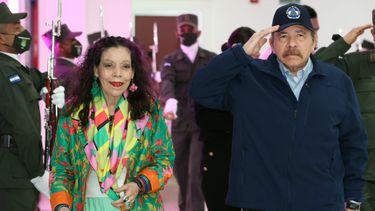 El dictador de Nicaragua, Daniel Ortega y su esposa, Rosario Murillo.