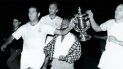Paco Gento levanta la Copa de España en 1970