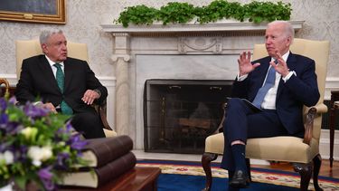 El presidente Joe Biden y su homólogo Andrés Manuel López Obrador.
