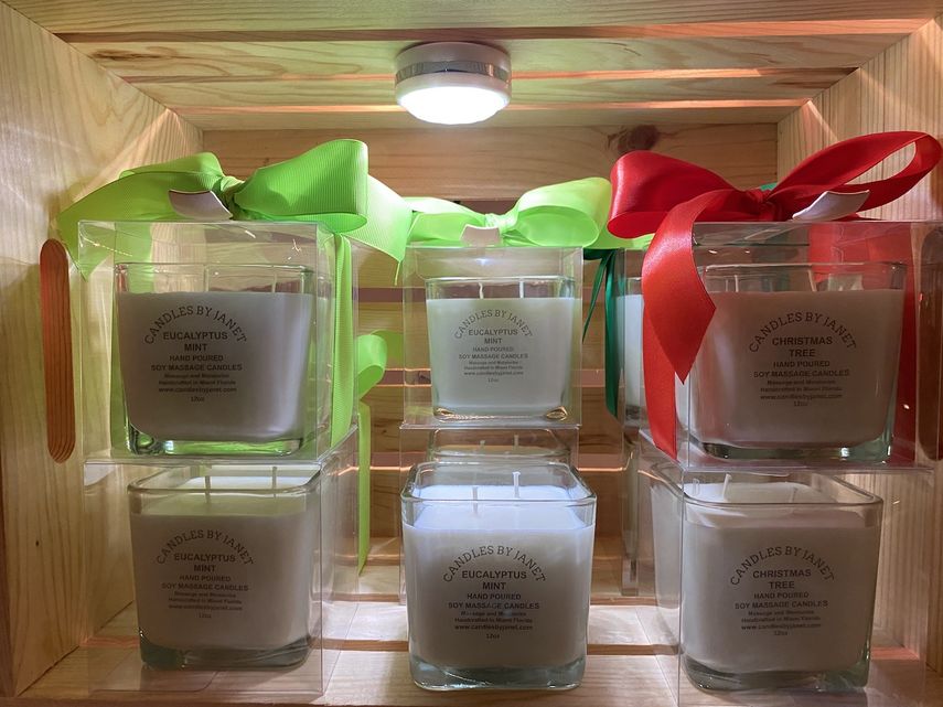Algunas de las velas de Candles by Janet.&nbsp;