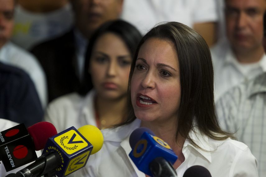 La exdiputada Maria Corina Machado describió como valientes a los presos políticos liberados por el régimen de Maduro&nbsp;