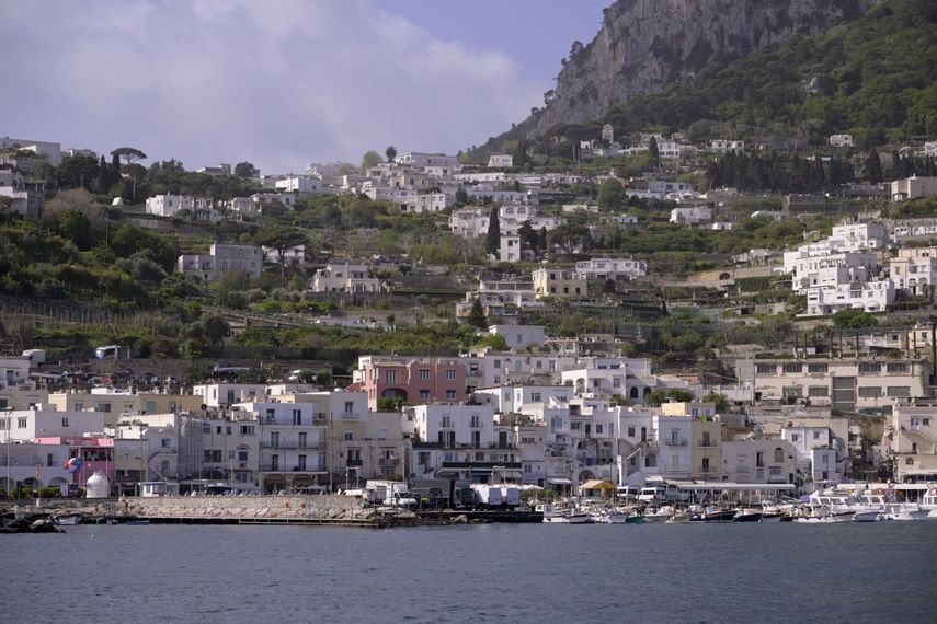 Vista de la isla de Capri, Italia.&nbsp;