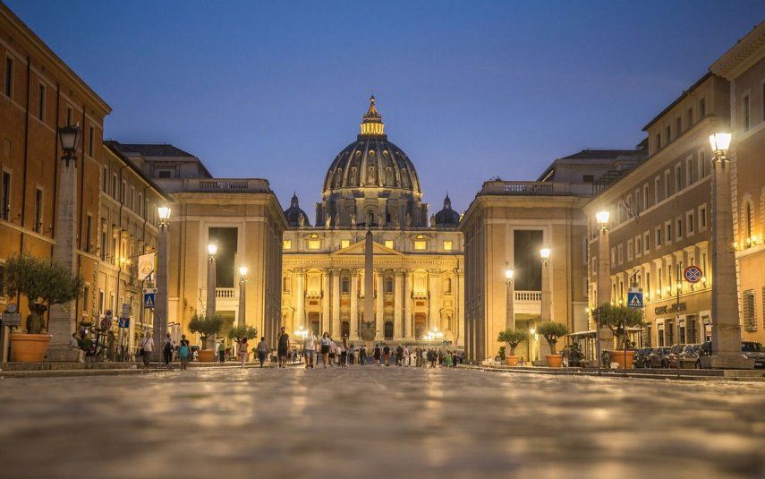 Entrada a la Plaza San Pedro, en Ciudad del Vaticano.&nbsp;