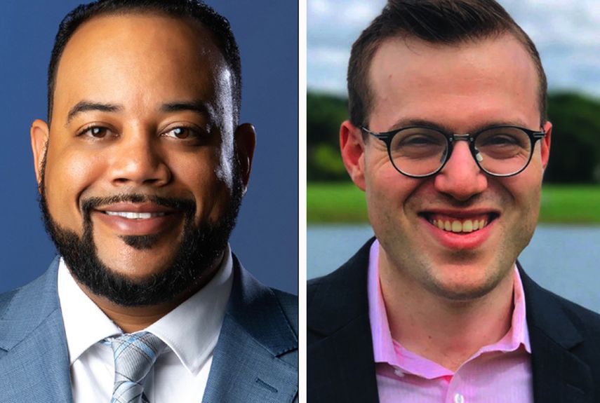 Finalistas&nbsp;Joe Scott&nbsp;y Chad Klitzman, para director de Elecciones en Broward.