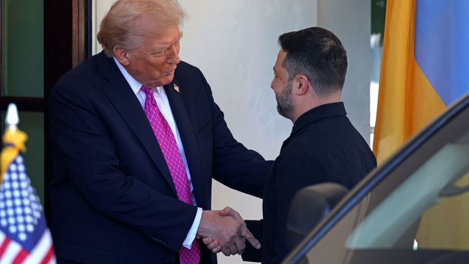 El presidente Donald J. Trump recibe en la Casa Blanca a su contraparte, el ucraniano Volodimir Zelenski.