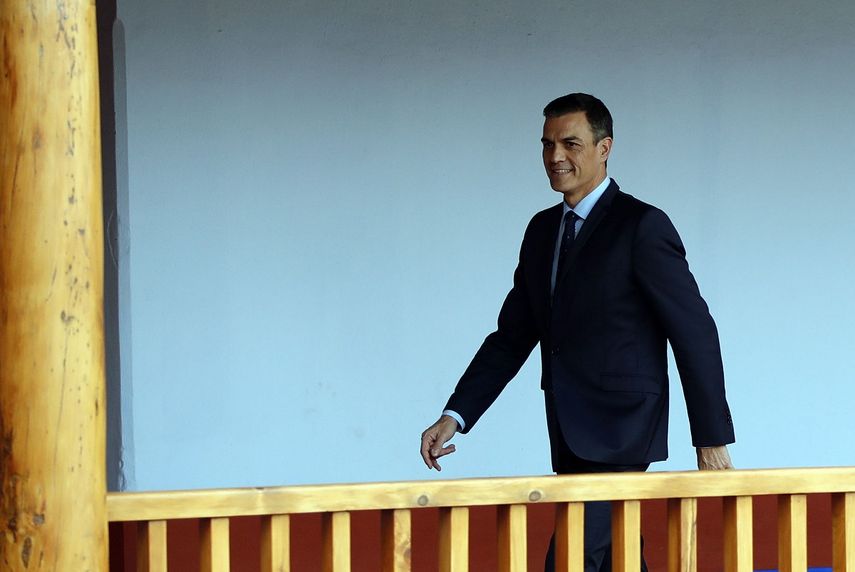 El presidente del Gobierno español, Pedro Sánchez, durante la XXVI Cumbre de las Américas, en Guatemala.