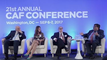 Conferencia anual de la CAF-Banco de Desarrollo de Latinoamérica, que se inició en Washington.
