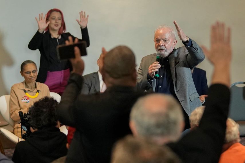 El expresidente brasileño Luiz Inacio Lula da Silva en Sao Paulo, Brasil, el 19 de octubre del 2022.&nbsp;