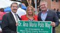 La Dra. Ana María Polo junto al alcalde de Hialeah, Carlos Hernández, y el presidente de la Junta de Comisión de Miami-Dade, José “Pepe” Díaz. La Dra. Ana María Polo junto al alcalde de Hialeah, Carlos Hernández, y el presidente de la Junta de Comisión de Miami-Dade, José “Pepe” Díaz.