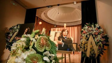 &nbsp;Capilla ardiente de Camilo Sesto, instalada en la sede de la SGA, un d&iacute;a despu&eacute;s de su fallecimiento, el pasado 8 de septiembre.&nbsp;