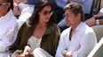 Brad Pitt e Inés de Ramón al torneo de tenis French Open en París.