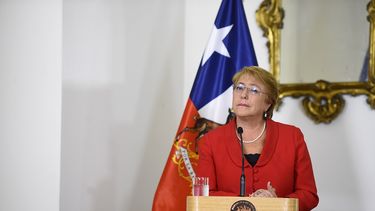 Fotografía cedida por la Presidencia de Chile, de la mandataria Michelle&nbsp;Bachelet.