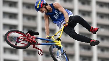 El venezolano Daniel Dhers durante la competencia en la que consiguió la medalla de plata enlos Juegos Olímpicos de Tokio 2020 &nbsp;