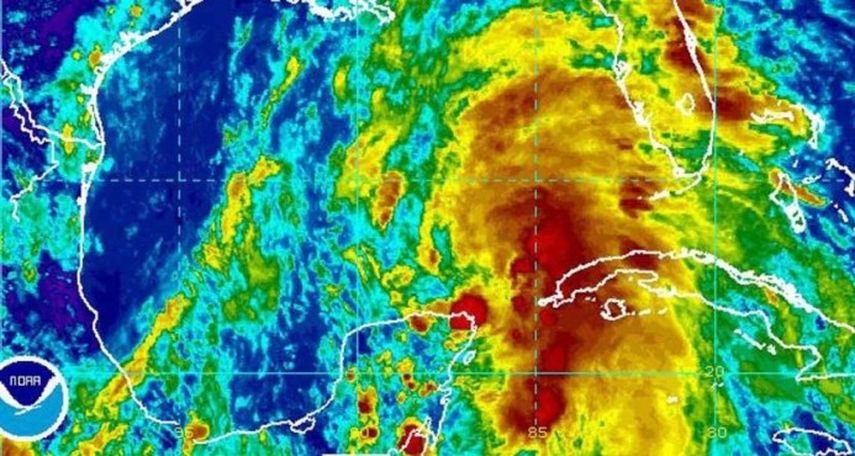  La tormenta tropical Colín se formó el domingo en el Golfo de México y se encamina velozmente hacia Florida (CORTESÍA) 