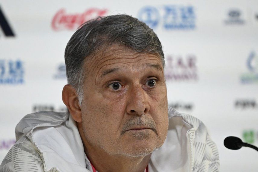 El director técnico del Inter Miami, Gerardo Martino, durante una rueda de prensa en sus tiempos al mando de la selección mexicana.