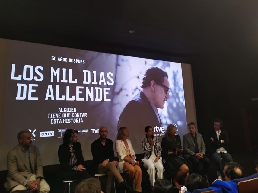 Presentación de la miniserie Los mil días de Allende.