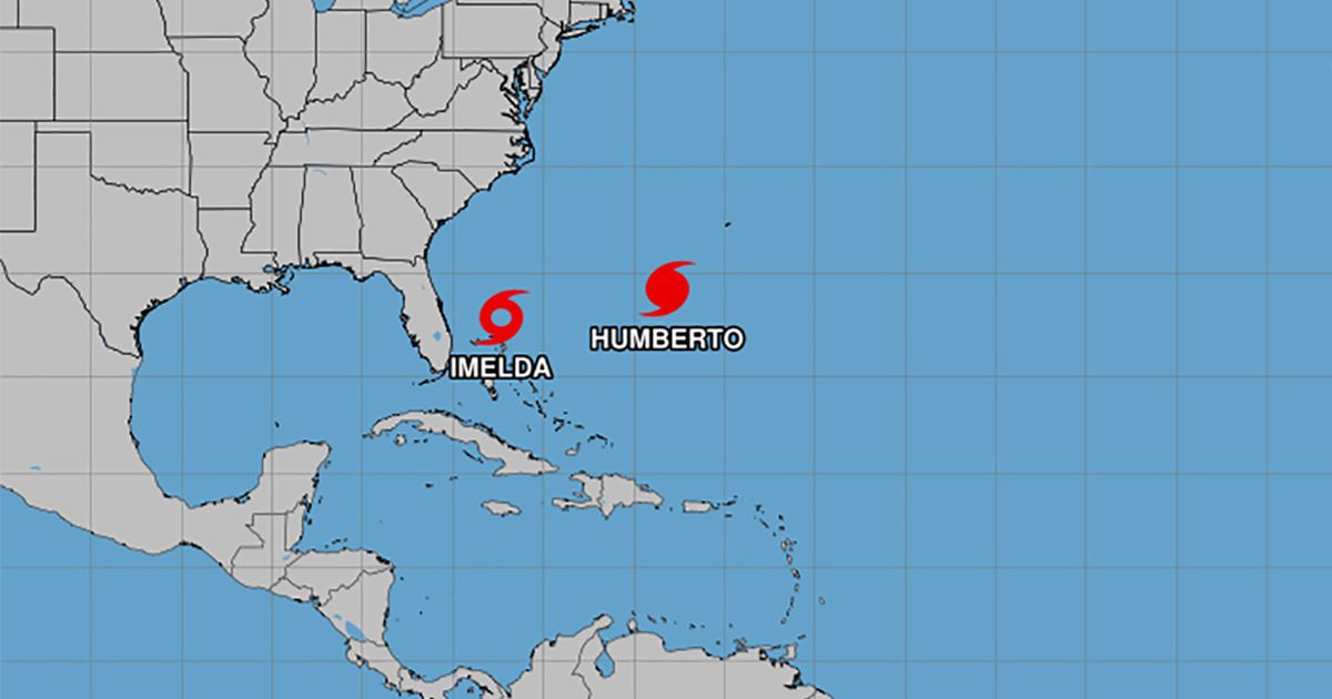 Tormenta tropical Imelda se aleja de Bahamas y Florida