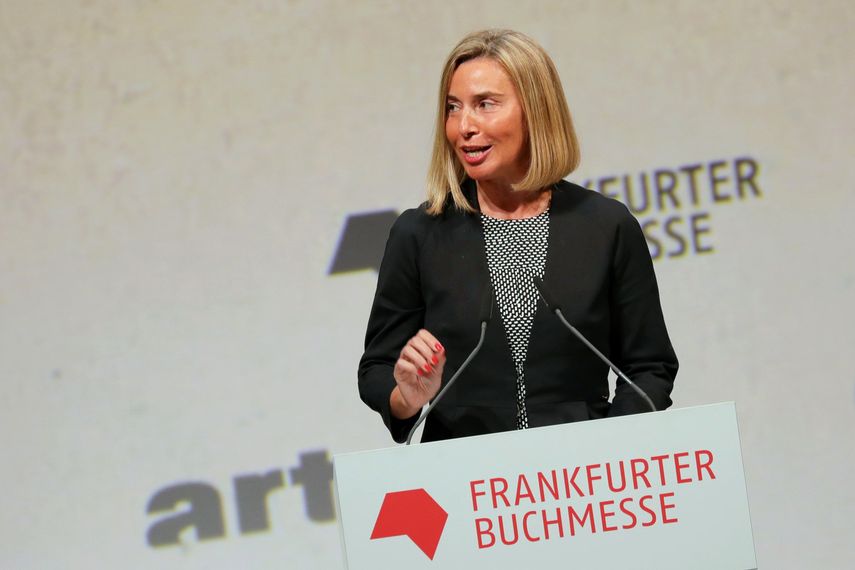 Federica Mogherini, alta representante para la Política Exterior de la Unión Europea.