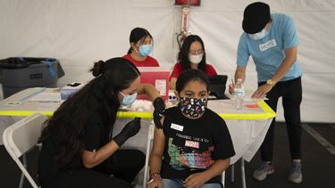 Imagen referencial sobre vacunación de niños en Florida.